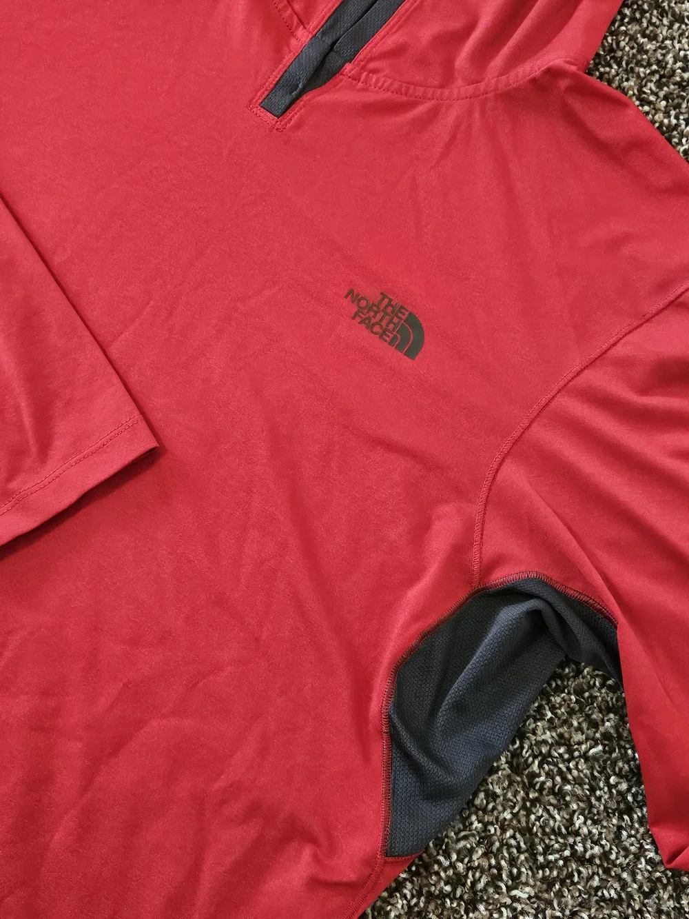 The North Face Red Hooded Pullover